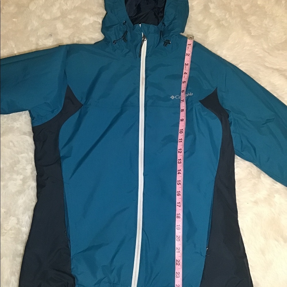 Columbia teal/black thermal coil soft shell unisex coat size medium - Picture 5 of 10